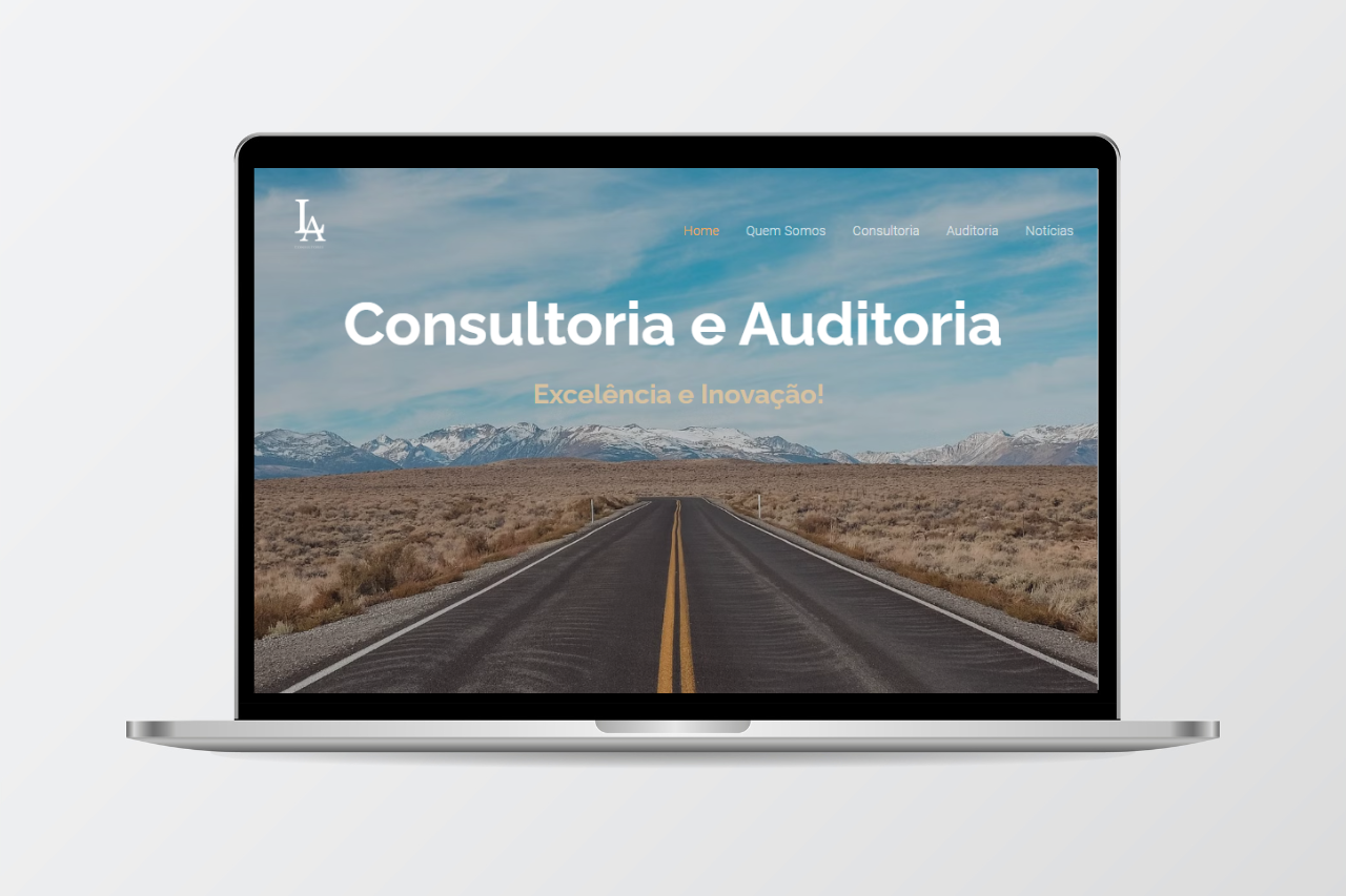 Site da LA Consultores.